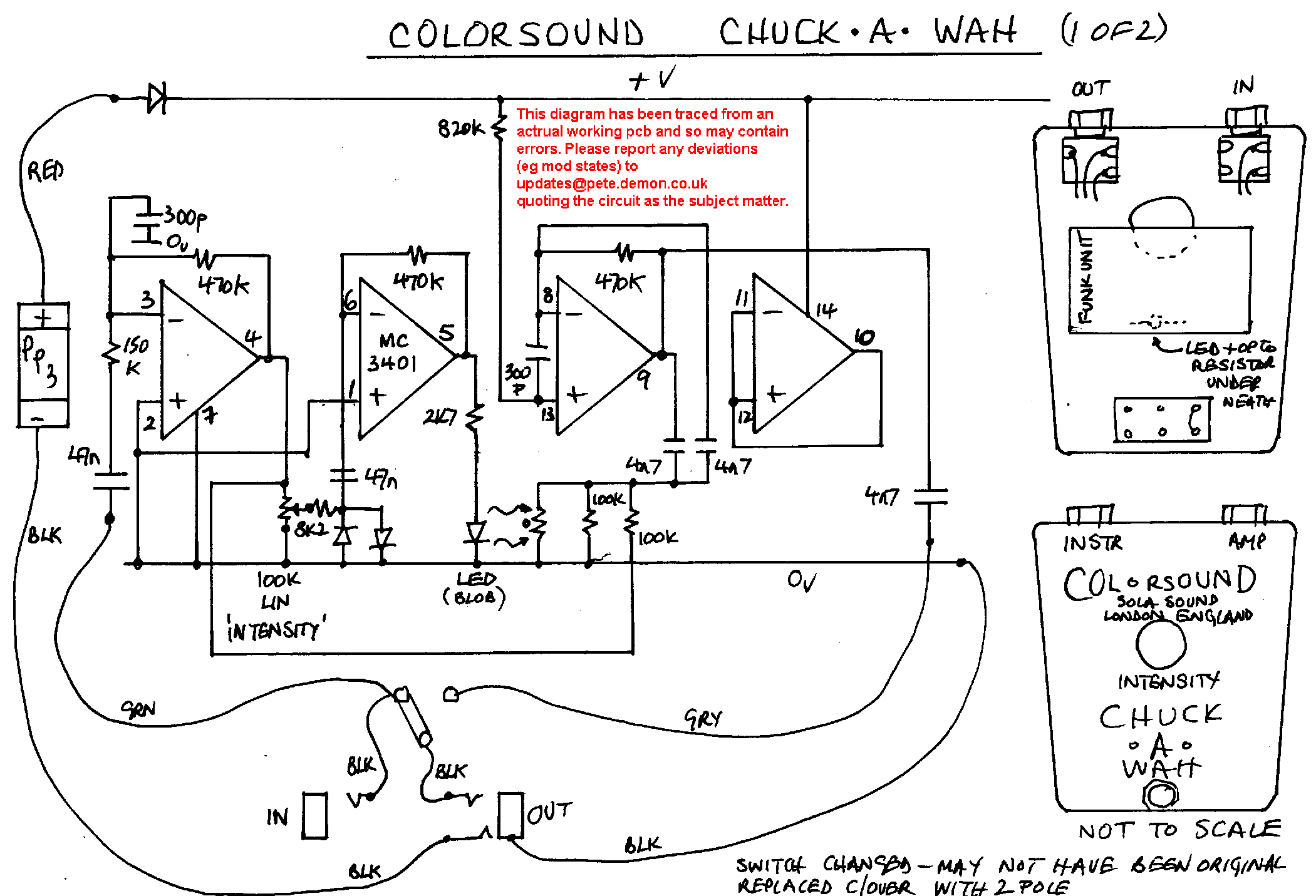Auto Wah Schematic